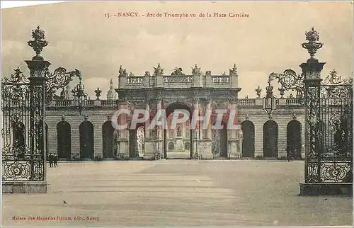 Cartes postales Nancy Arc de Triomphe vu de la Place Carriere