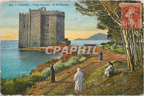 Cartes postales Cannes Vieux Chateau Ile St Honorat