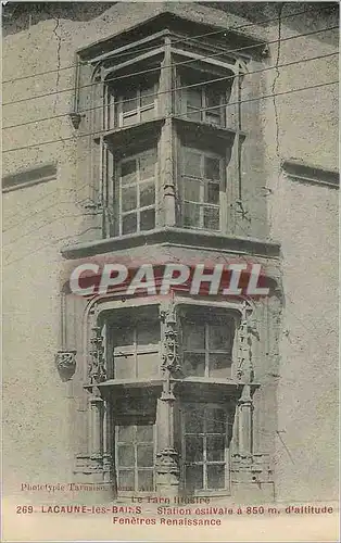 Cartes postales Lacaune Les Bains Station estivale a 850m d'altitude Fentres Renaissance