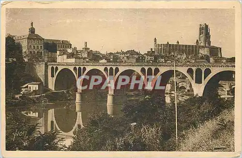 Ansichtskarte AK Le Pont Neuf La Cathedrale et le Lycee Albi