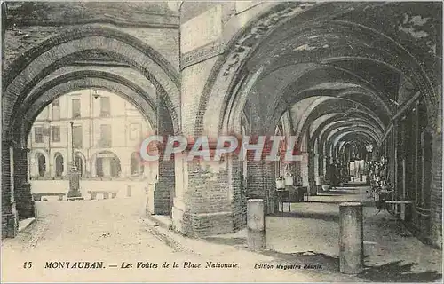 Cartes postales Montauban Les Voutes de la Place Nationale
