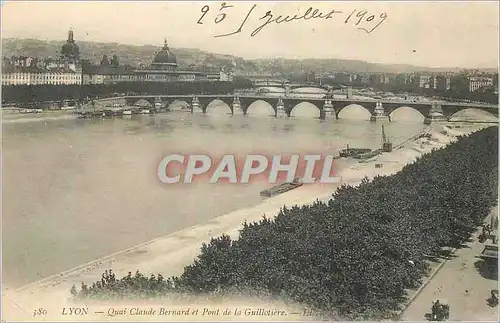 Cartes postales Lyon Quai Claude Bernard et Pont de la Guillotiere