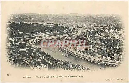 Cartes postales Lyon Vue sur Serin et Vaise prise du Restaurant Gay