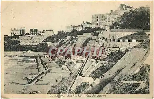 Cartes postales Biarritz Cote des Basques