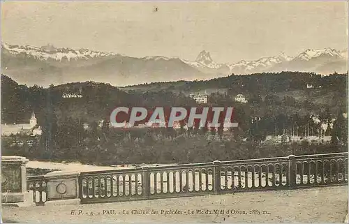 Ansichtskarte AK Pau La Chaine de Pyrenees Le Pic du Midi d'Ossau