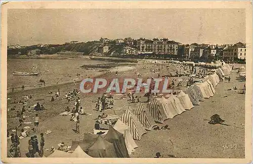 Ansichtskarte AK Cote Basque St Jean de Luz (Basses Pyrenees) La Plage et la Pointe Sainte Barbe