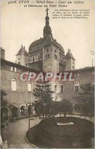 Ansichtskarte AK Lyon Hotel Dieu Cour du Cloitre et Batiement du Petit Dome