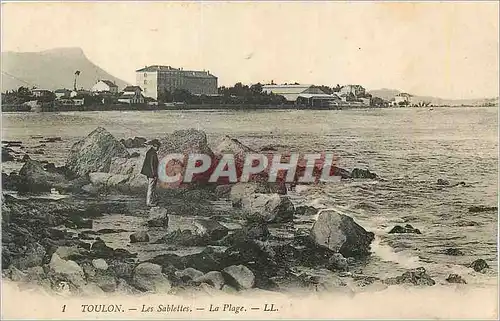 Ansichtskarte AK Toulon Les Sablettes La Plage