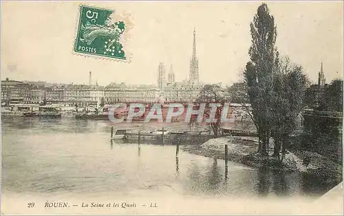 Cartes postales Rouen La Seine et Les Quais