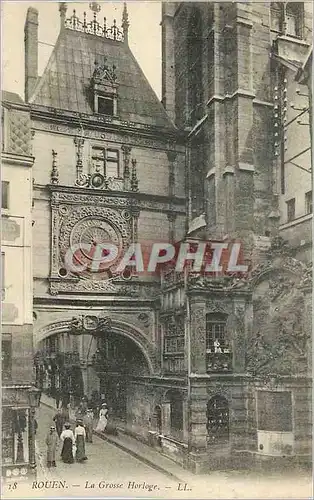 Cartes postales Rouen La Grosse Horloge
