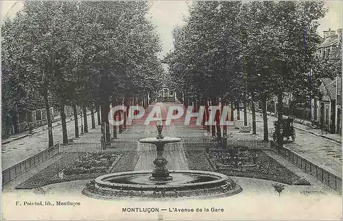 Cartes postales Montlucon L'Avenue de la Gare
