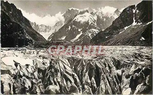 Cartes postales moderne Chamonix Mont Blanc La Mer de Glace et les Jorasses