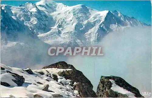 Moderne Karte Chamonix Mont Blanc Le Mont Blanc depuis la Flegere