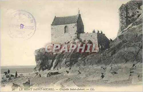 Cartes postales Le Mont Saint Michel Chapelle Saint Aubert