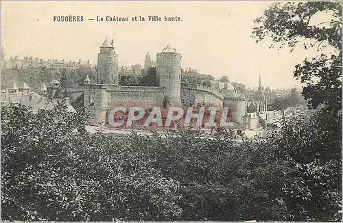 Ansichtskarte AK Vitre Fougeres Mont Saint Michel Fourgeres Le Chateau et la Ville haute