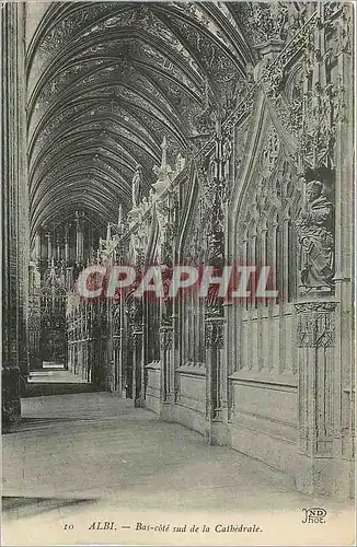 Cartes postales Albi bas cote sud de la cathedrale
