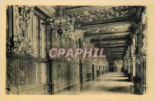 Cartes postales Chateau de fontainebleau galerie francois 1er