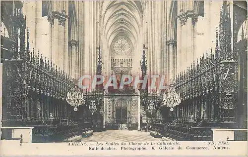 Ansichtskarte AK Amiens les stalles du choeur de la cathedrale