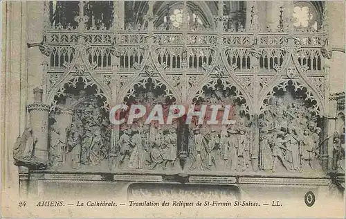 Ansichtskarte AK Amiens la cathedrale translation des reliques de st firmin st salves