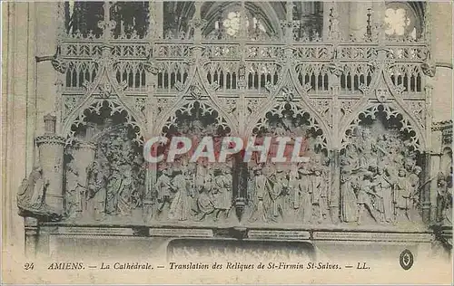 Cartes postales Amiens la cathedrale translation des reliques de st firmin st salves