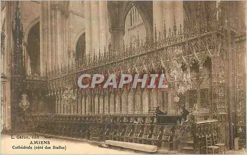 Ansichtskarte AK Amiens cathedrale(cote des stalles)