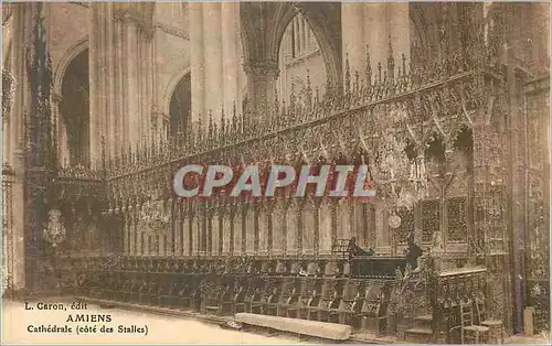 Cartes postales Amiens cathedrale(cote des stalles)