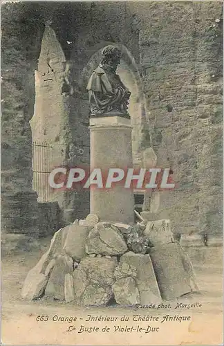 Cartes postales Orange interieur du theatre antique le busie de violet le duc