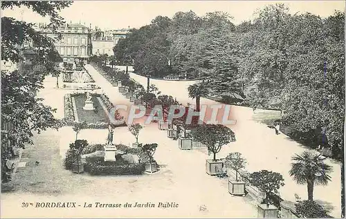 Cartes postales Bordeaux la terrasse du jardin public