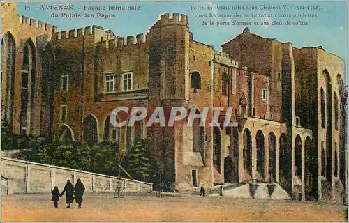 Ansichtskarte AK Avignon facade principale du palais des papes