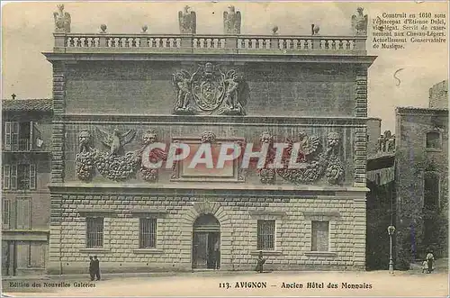 Cartes postales Avignon ancien hotel des monnaies