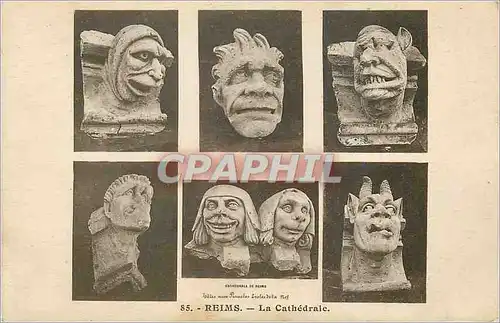 Cartes postales Reims la cathedrale