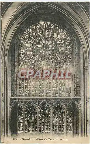 Cartes postales Amiens rosace du transept