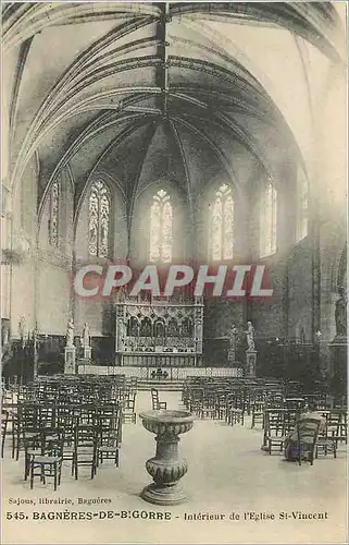 Cartes postales Bagneres de bigorre interieur de l eglise st vincent