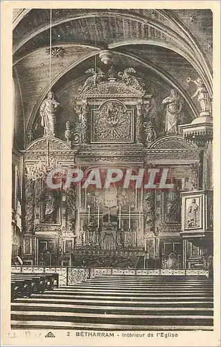 Cartes postales Betharram interieur de l eglise