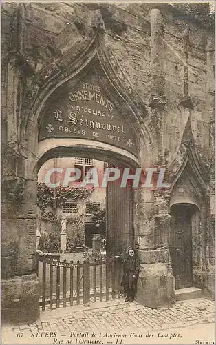Cartes postales Nevers portail de l ancienne cour des comptes rue de l oratoire