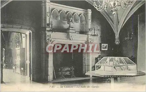 Cartes postales Pau le chateau la salle des gardes