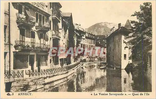 Ansichtskarte AK Annecy la venise savoyarde quai de l ile