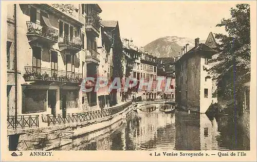 Cartes postales Annecy la venise savoyarde quai de l ile