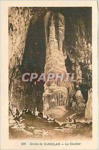 Cartes postales Grotte de dargilan le clocher