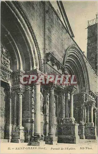 Cartes postales Saint gilles(gard) portail de l eglise
