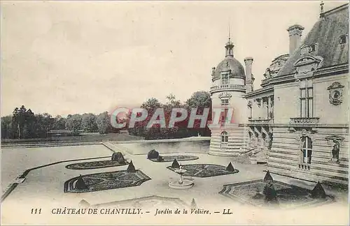 Cartes postales Chateau de chantilly jardin de la voliere