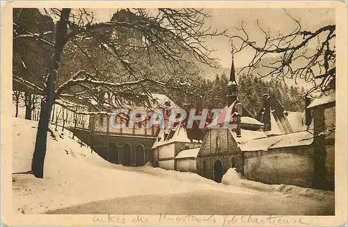 Cartes postales Dauphine entree du monastere de la grande chartruese en hiver