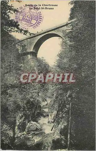 Cartes postales Route de la chartreuse le pont st bruno
