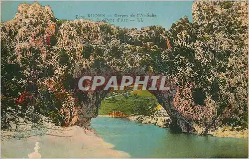 Cartes postales Ruoms gorges de l ardeche le pont d arc