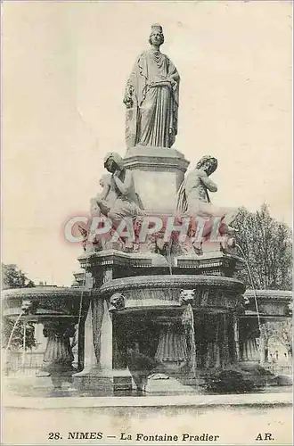 Ansichtskarte AK Nimes la fontaine pradier