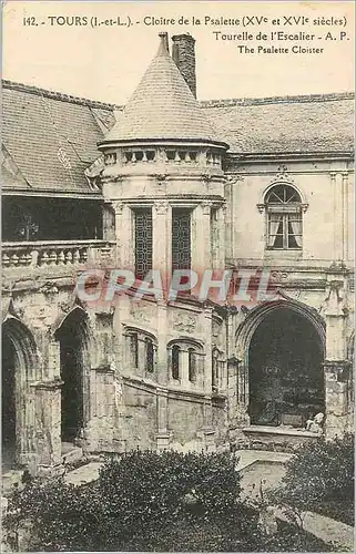 Cartes postales Tours (i et l) cloitre de la psalette (xv et xvi siecles) tourelle de l escalier