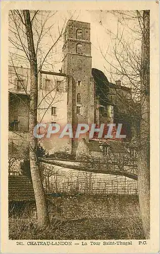 Cartes postales Chateau landon la tour saint thugal