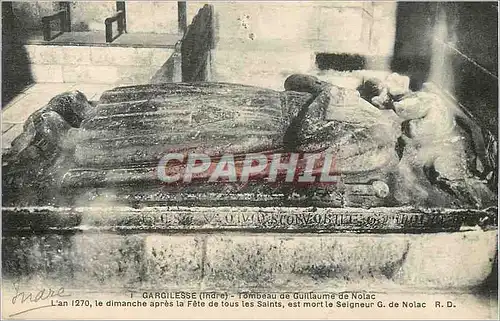 Cartes postales Gargilesse (indre) tombeau de guillaume de nolac