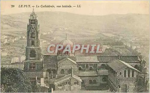 Cartes postales Le puy la cathedrale vue laterale
