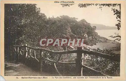 Cartes postales Cote d emeraude 34 saint servan sur mer le parc des corbieres une envolee sur l embouchure de la